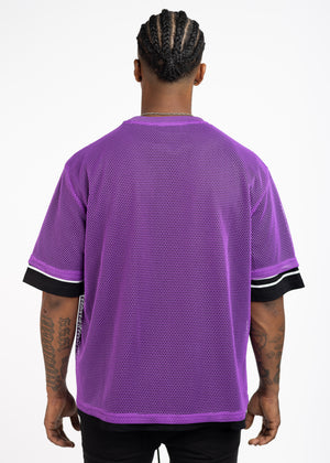 Electric Purple Mesh Football Tee