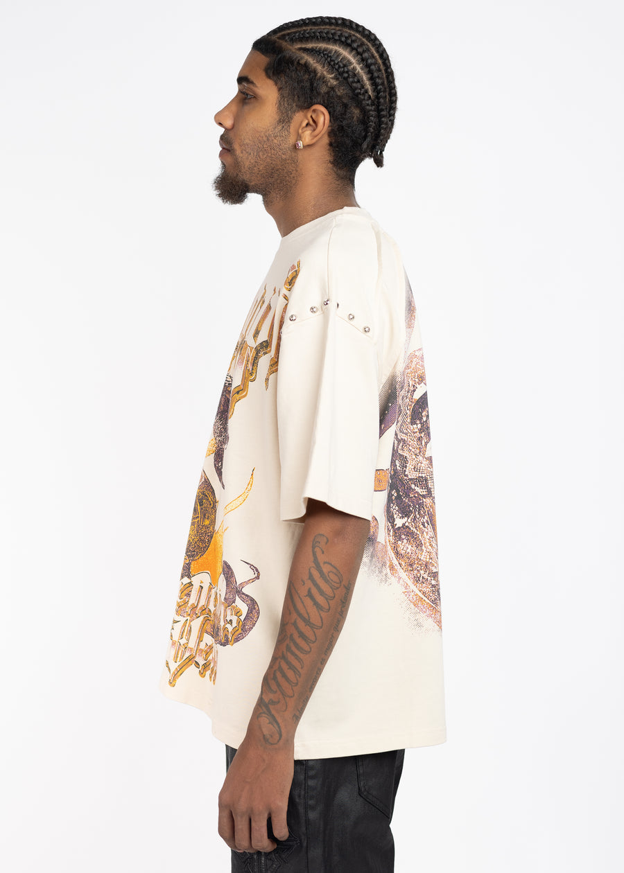 Cream Venemous Veins Tee