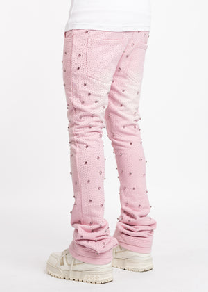 French Rose Embellished Sweat Pants