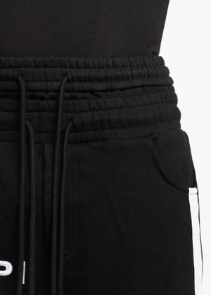 Obsidian Black Flared Sweat Pants