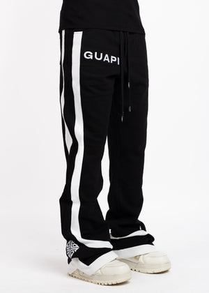 Obsidian Black Flared Sweat Pants