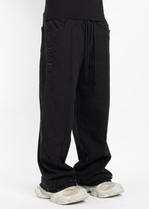 All Black Piercing Sweat Pants