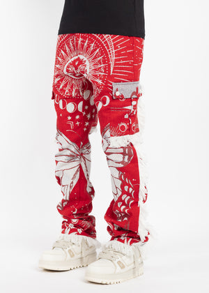 Blood Red Tapestry Pant