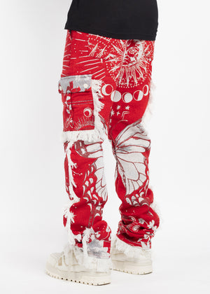 Blood Red Tapestry Pant