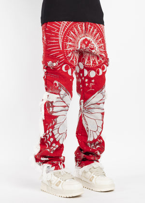 Blood Red Tapestry Pant