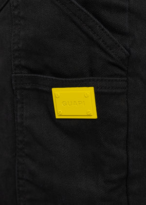 Obsidian Black Flared Denim