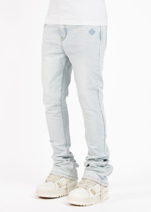 Aqua Blue Basics Stacked Denim