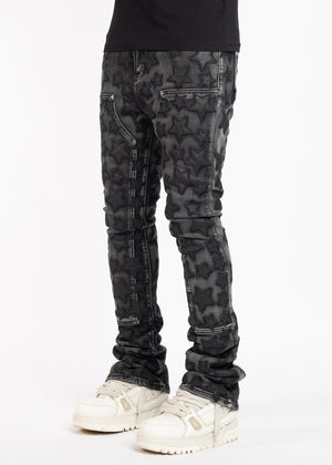 Obsidian Black Stars Denim