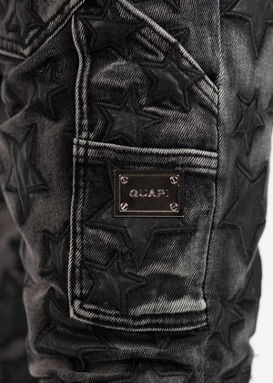 Obsidian Black Stars Denim