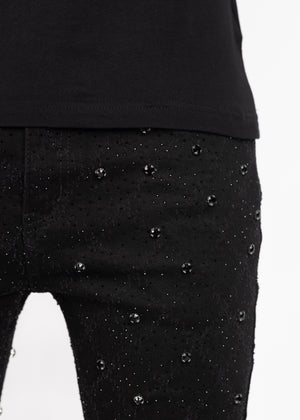 All Black Embellished Denim V2