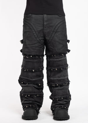 Obsidian Black Waxed Convertible Denim