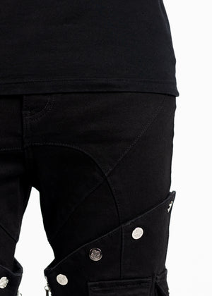 Obsidian Black Convertable Denim