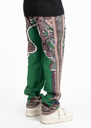 Emerald Green Persian Tapestry Pants