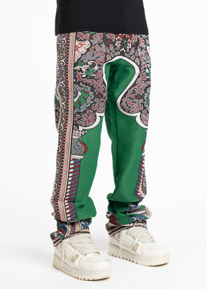 Emerald Green Persian Tapestry Pants