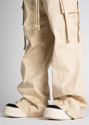 Cream Extra Baggy Cargos