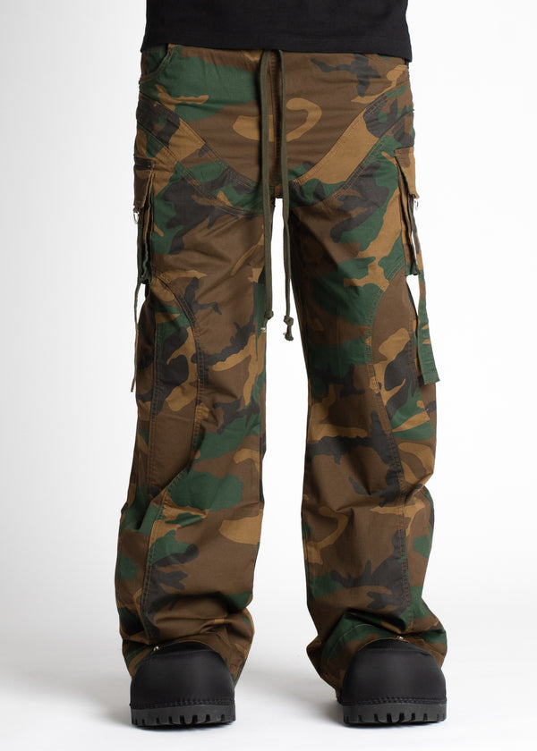 Camo Extra Baggy Cargos - Guapi Clothing