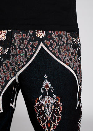 Obsidian Black Persian Tapestry Pants