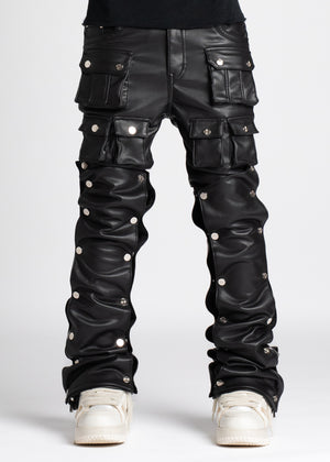 Obsidian Black Premium Leather Pants