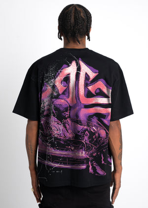 Obsidian Black Pink Tee