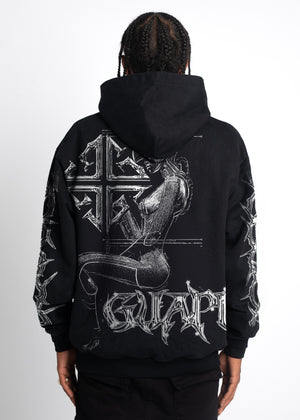 Obsidian Black Cyborg Hoodie