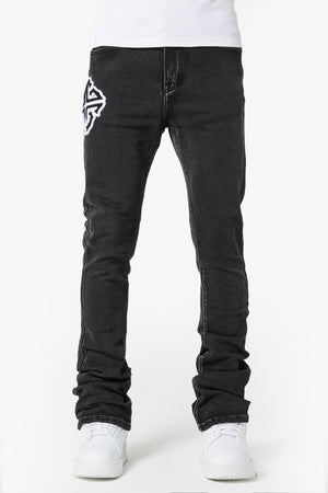 Iron Grey Patch Denim