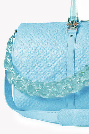 Aqua Blue Duffle Bag