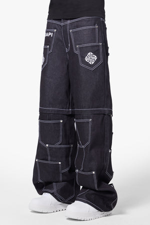 Jade Black Convertible Dice Pant