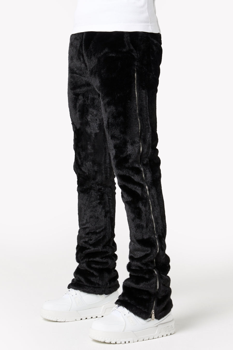 All Black Furry Pant