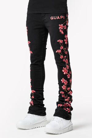 Obsidian Black Blossom Denim V3