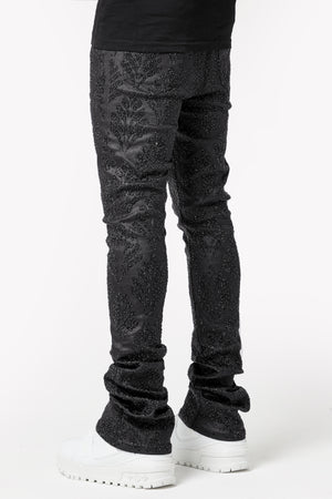 Obsidian Black Embellished Denim V3