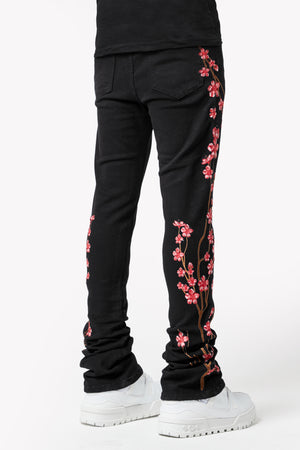 Obsidian Black Blossom Denim V3