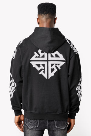 Obsidian Black Hell Dragger Hoodie