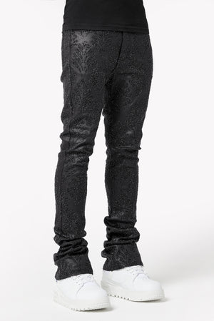 Obsidian Black Embellished Denim V3