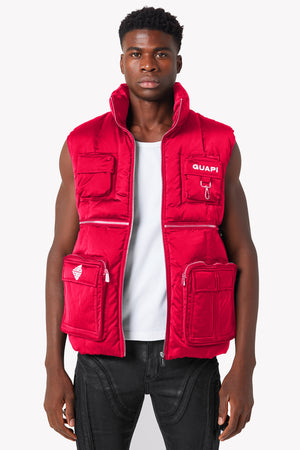 Blood Red Puffer Vest