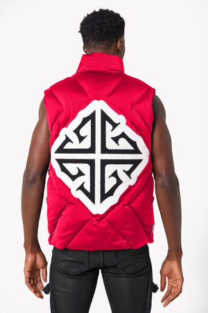 Blood Red Puffer Vest